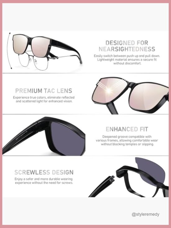 Polarized Fit Over Glasses Sunglasses UV400 Protection for Driving Outdoor main image 4